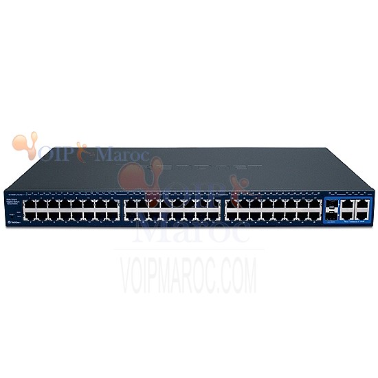 Web Switch 48 Ports 10/100Mbits VLAN + 2 Ports 10/100/1000 + 2 Mini GBIC (F.O) TEG-2248WS